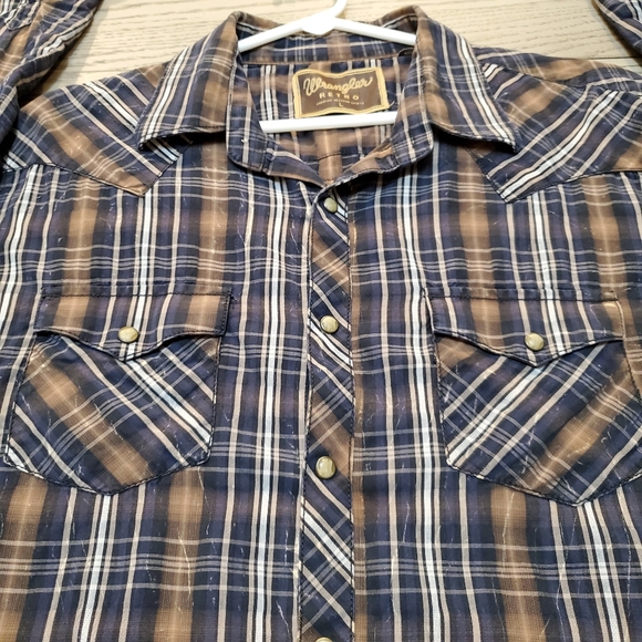 Wrangler Retro Pearl Snap Button Down Western Wear - Picture 2 of 8